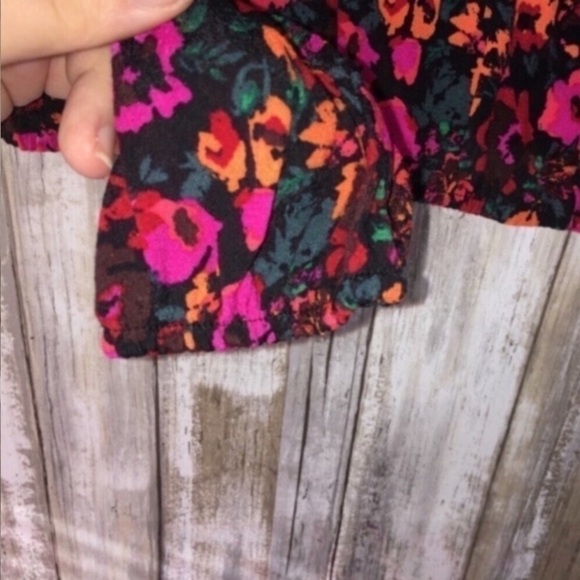 Wild Fable Neon Floral Long Sleeve Blouse - Picture 3 of 5